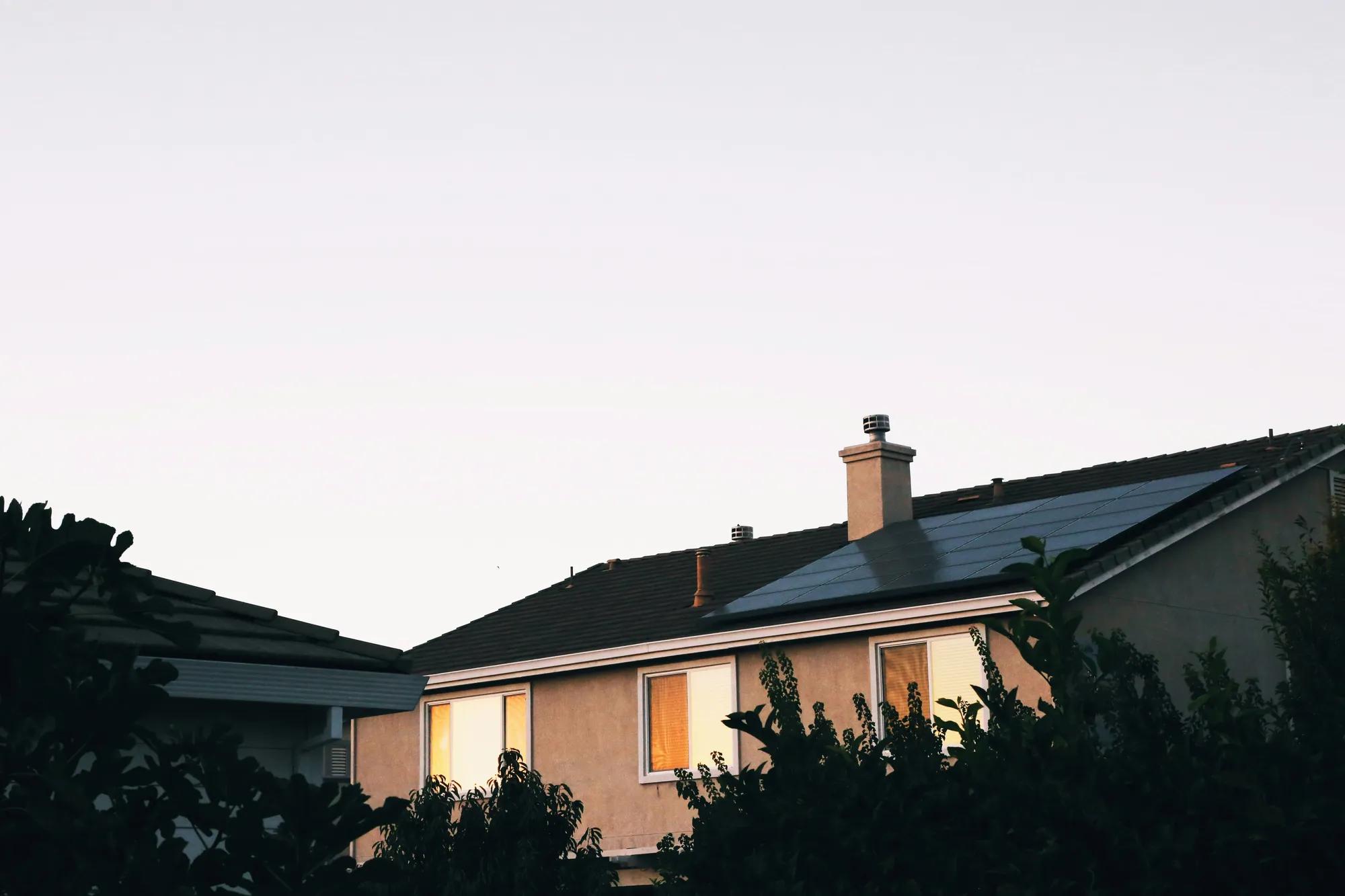 Rooftop solar — panels on roofs