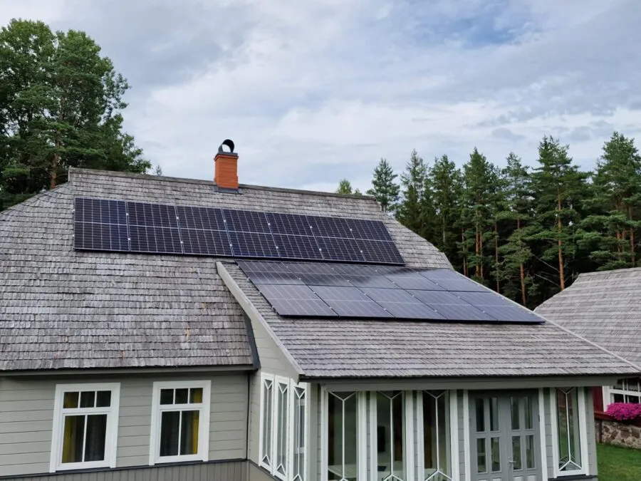 Rooftop system on a house